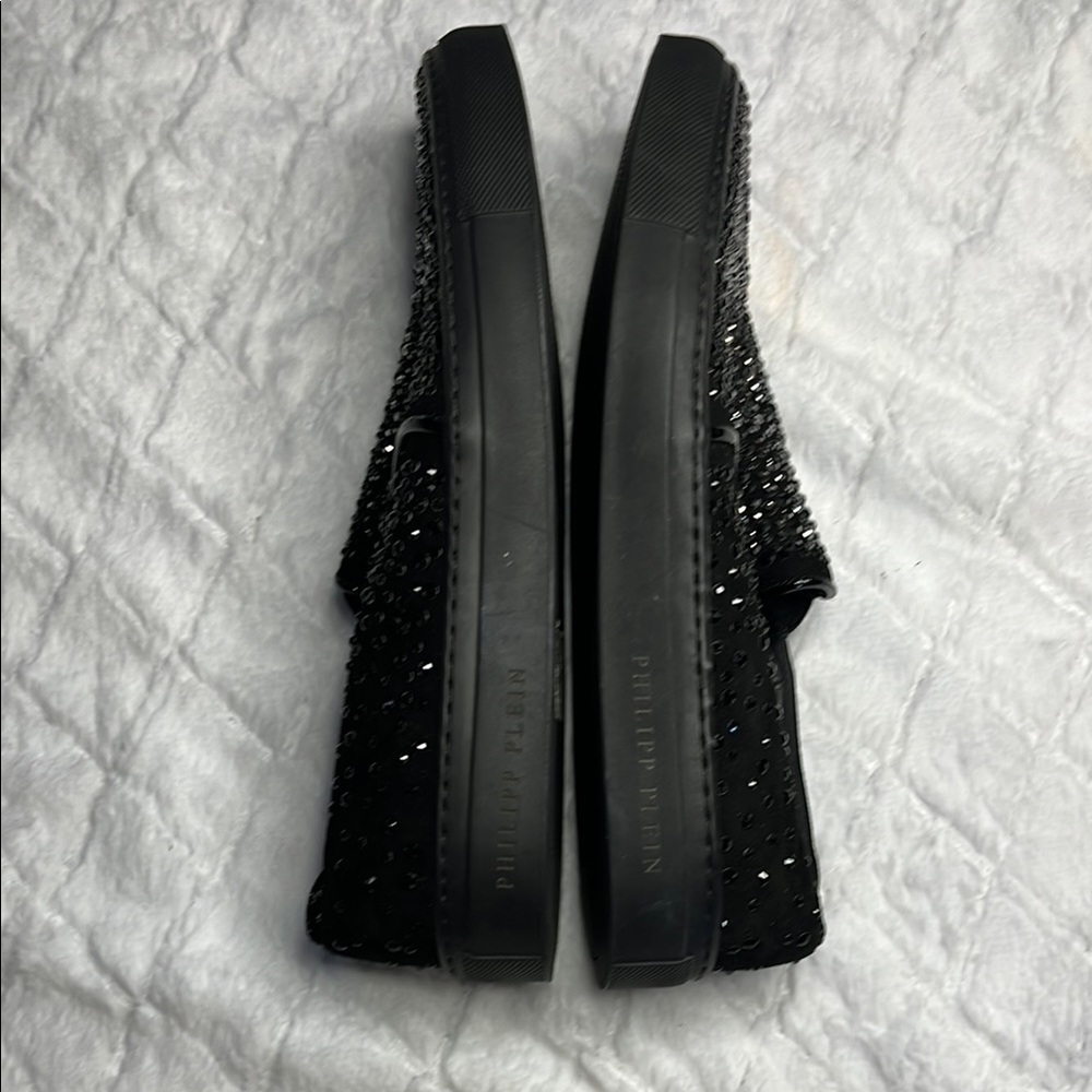 Black Rhinestone Sneakers - Picture 2 of 5